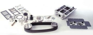 TBS-2617 SB Chevy Large Port Polished Serpentine 6 Rib Acc Drive Kit